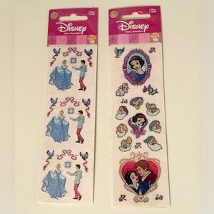 NWT Vintage Disney princess stickers cinderella snow white